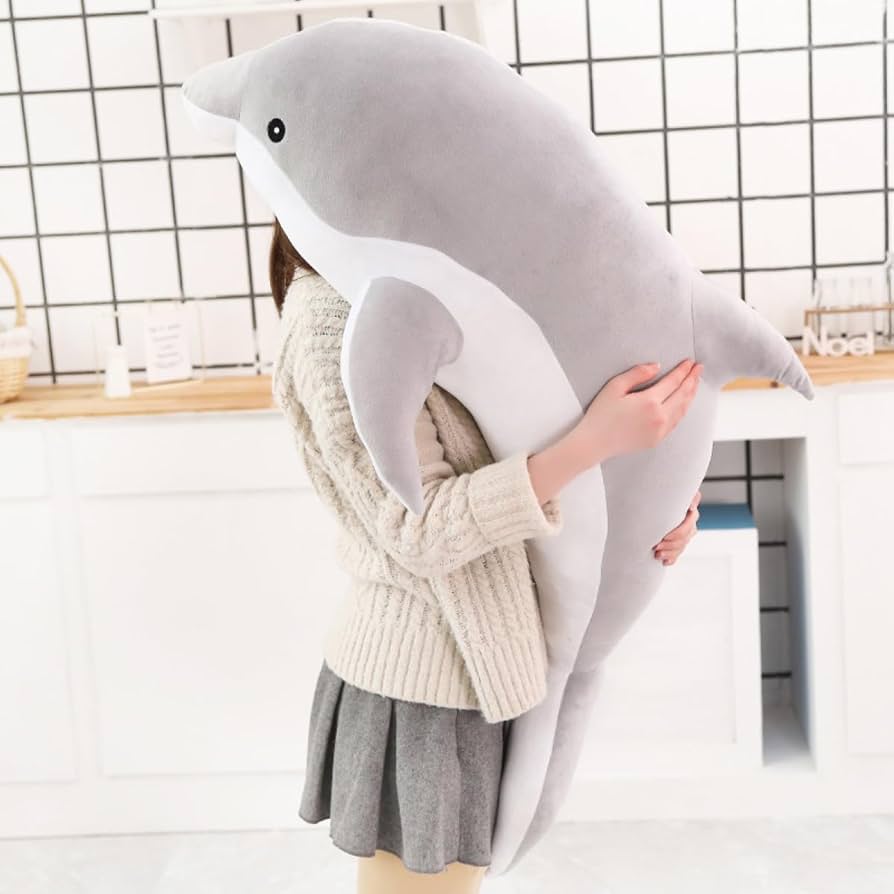 イルカぬいぐるみ 気持ちいい抱き枕 ネムネム いびき インテリア 160cm% dショッピング |プレミアム ねむねむアニマルズ かむかむズ COOL